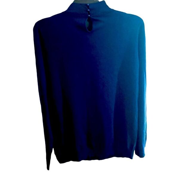 Madeline Navy Blue Long Sleeve Top Size 10 12 NWT - Picture 2 of 9